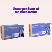 Vermífugo Biovet Vermivet Composto Cães E Gatos 600mg 4 Comp