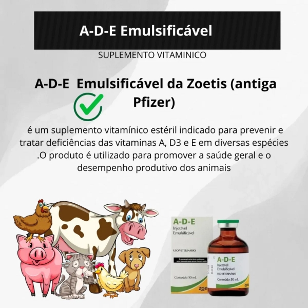 A.d.e Ade A D E Zoetis 50 Ml pfizer