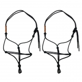 Kit 2 Cabresto 7 Nós de Alta Performance Resistência Conforto - Preto