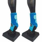 Kit Cloche e Caneleira For Horse Para Equinos Azul