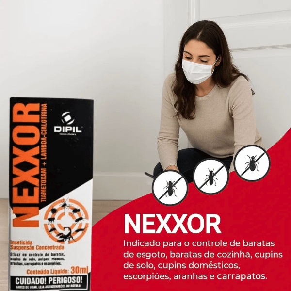 Nexxor 30ml Contra Pulga Carrapato Escorpião Aranha E Barata