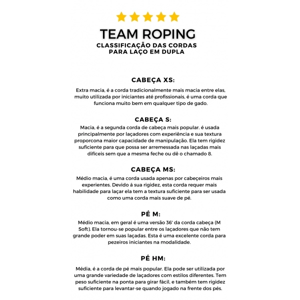Corda de Laço Power Ropes Fx4 MS Medium Soft Pé