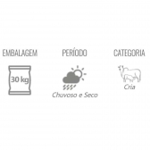 Kit Sal Branco 25KG + Sal Mineral Matsuda Reprodução Bovinos