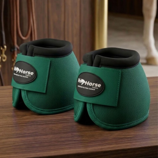 Kit Cloche e Caneleira For Horse Para Equinos Verde