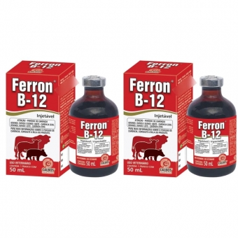 Kit 2 Ferron B12 Calbos 50ml