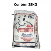 kit Sal Branco 25KG + Suplemento Mineral Bovinos Fós Recria