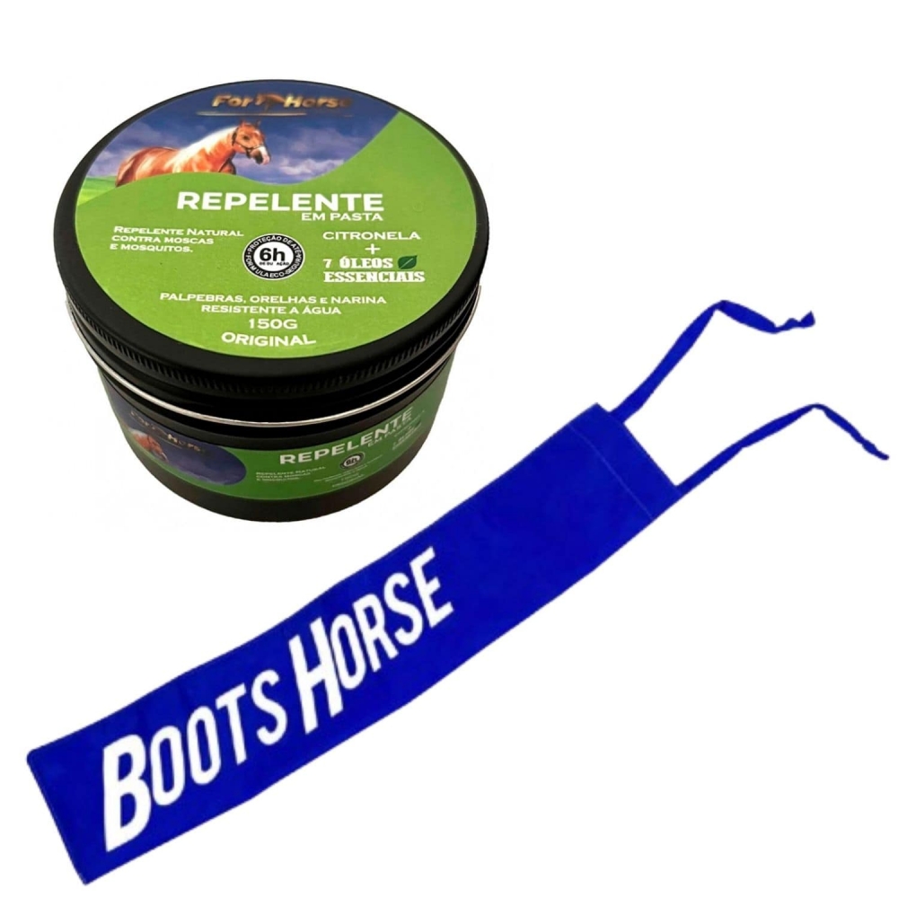 Kit Pasta Repelente contra moscas + Saco Rabo Boots Horse