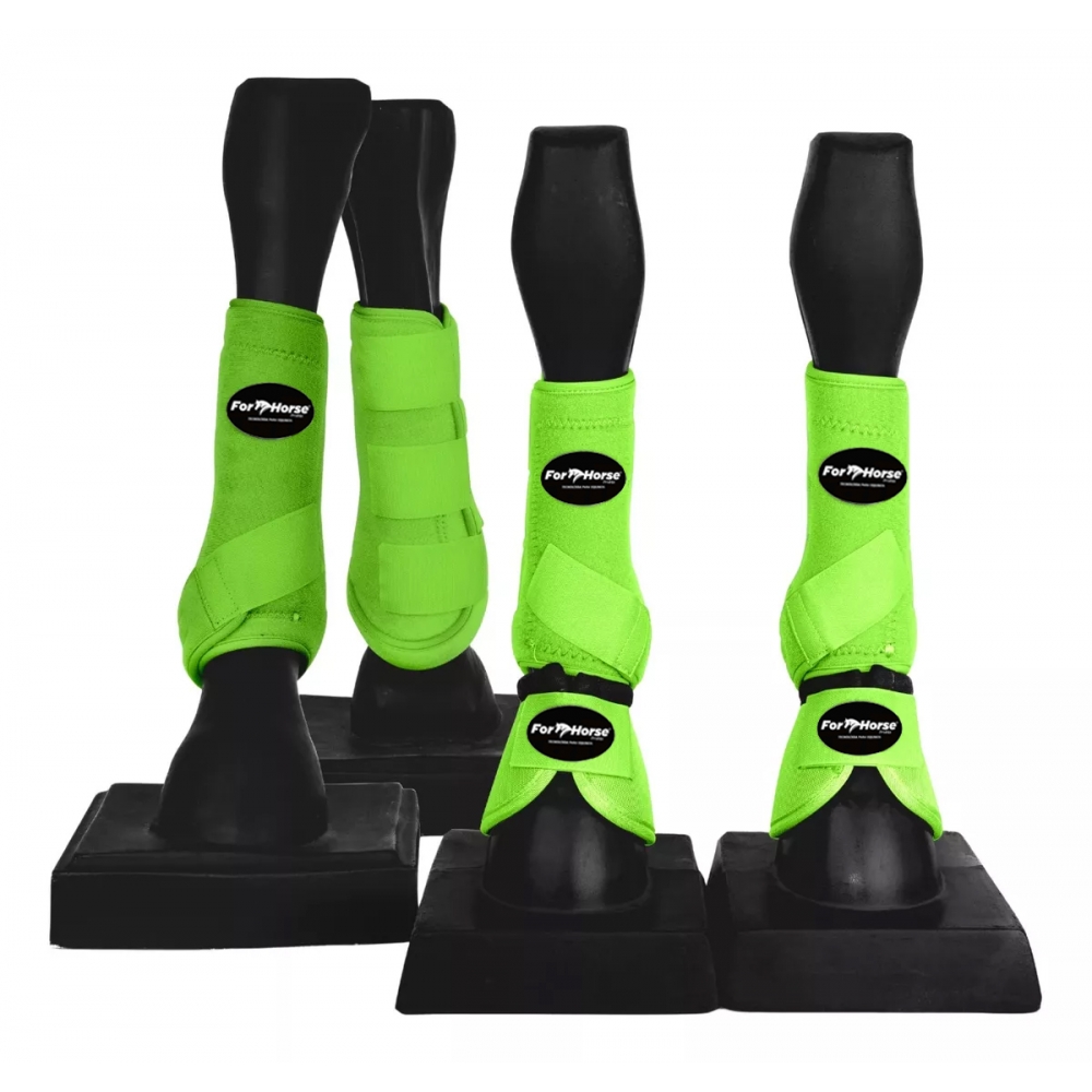 KIT COLOR COMPLETO C/ SKID BOOT FOR HORSE - VERDE LIMÃO
