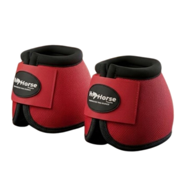 Kit Cloche e Caneleira For Horse Para Equinos Vermelho