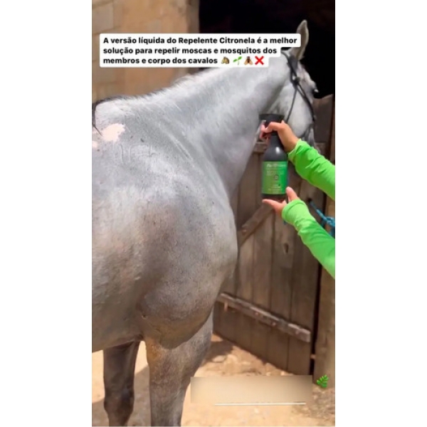 Kit Repelente Natural Contra Moscas For Horse 500ml E 5 L
