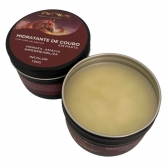 Kit Hidratante de couro pasta + Rédea lisa c botão em couro