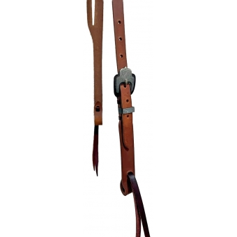 Cabeçada Rasgada em Couro para Cavalo