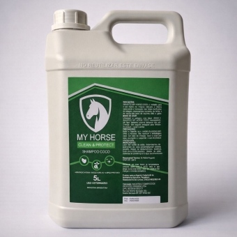 Shampoo De Coco Para Cavalos 5 Litros MyHorse Brilho Intenso
