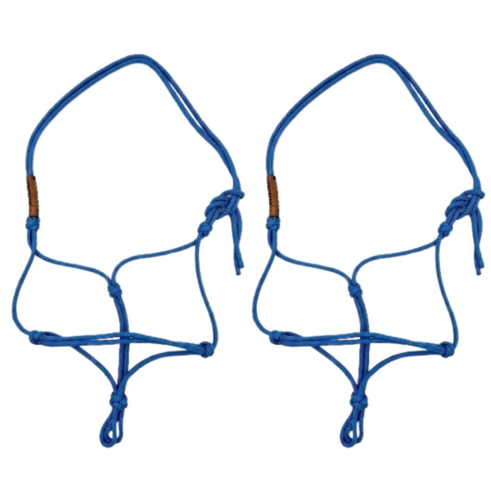 Kit 2 Cabresto 7 Nós de Alta Performance Resistência Conforto - Azul