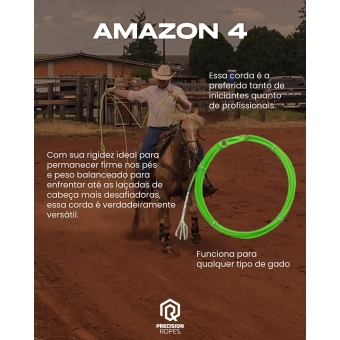 Corda para Laço Precision Amazon 4 MS Medium Soft Cabeça
