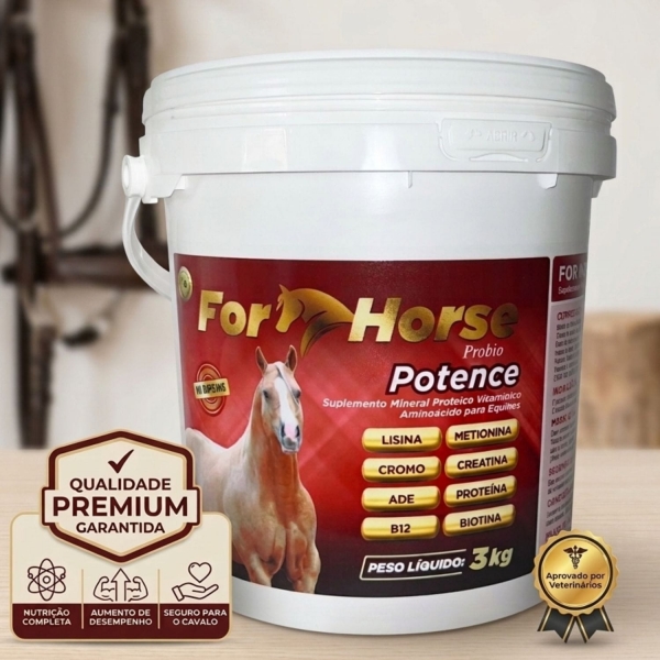 Suplemento Cavalo Massa Muscular For Horse Potence 3kg Top