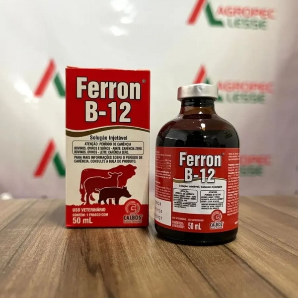 Kit 2 Ferron B12 Calbos 50ml