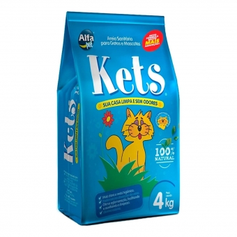 Areia Para Gato Kets 4 kg