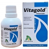 Vitagold Potenciado 50Ml Vitamina Aves Bovinos Equinos