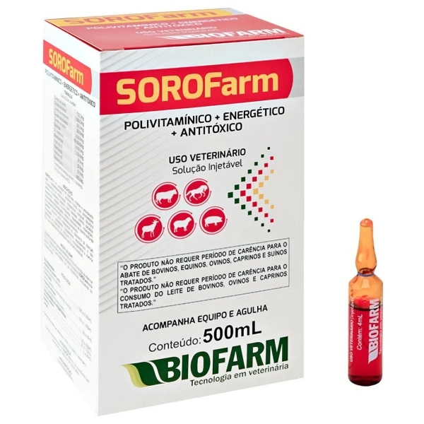 Sorofarm 500ml Polivitamínico Antitóxico Energeti - Biofarm