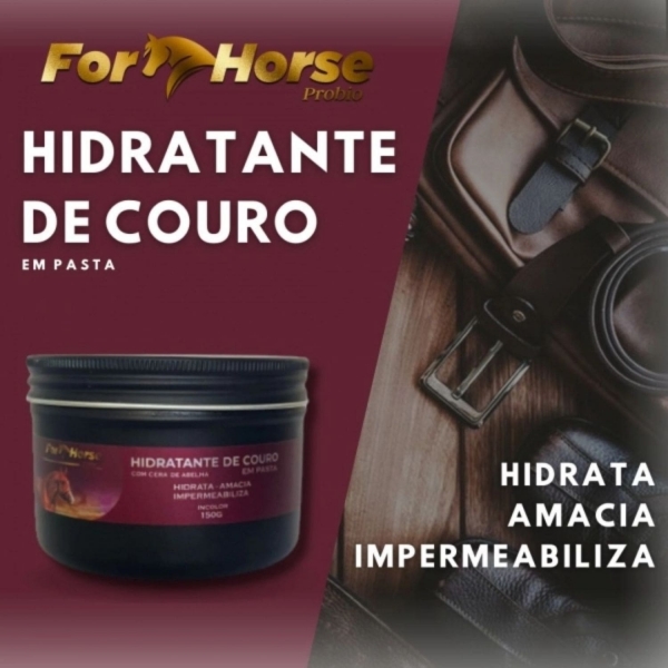 Kit Hidratante Couro em pasta + Cabeçada Rasgada de Couro