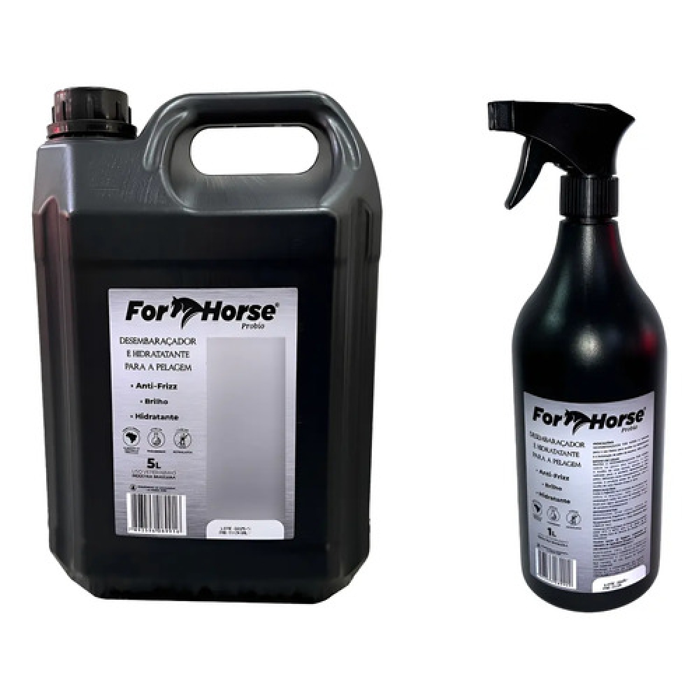 Kit Desembaraçador Abrilhantador 5 L E 1 L For Horse