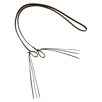 Rédea Lisa em Couro com Botão