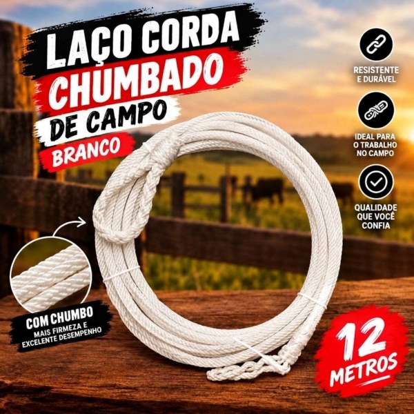 Laço de Campo Chumbado Cirigola 12M Branco