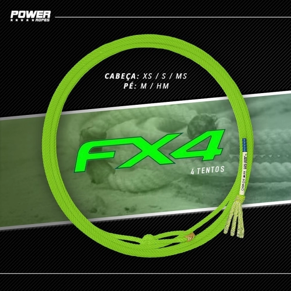 Corda de Laço Power Ropes Fx4 MS Medium Soft Pé