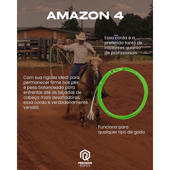 Corda para Laço em Dupla Precision Amazon 4 S Soft Cabeça