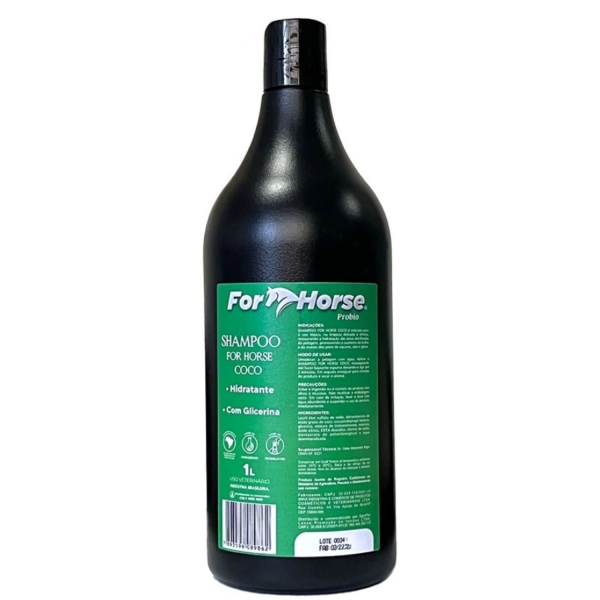 Kit For Horse Shampoo Condicionador Spray 1L e Saco Rabeira