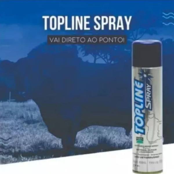 Kit TopLine Spray 400ml + Pouron Carrapaticida Inseticida 1L