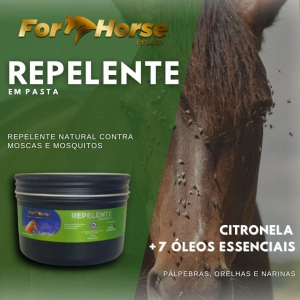 Kit Repelente Pasta Citronela 150g + Garfo Nylon Limpa Baias