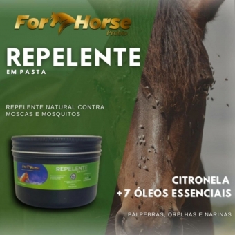 Kit Repelente Pasta Citronela 150g + Garfo Nylon Limpa Baias
