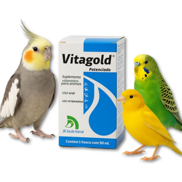 Vitagold Vitamina Aves Bovinos Equinos e Trissulfin Po