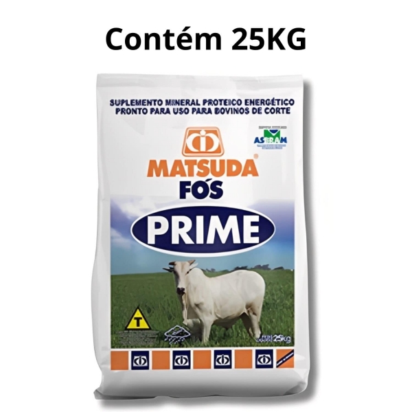Kit Sal Branco 25KG + Sal Mineral Fós Prime Matsuda Proteinado