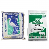 kit Sal Branco 25KG + Suplemento Mineral Bovinos Fós Recria